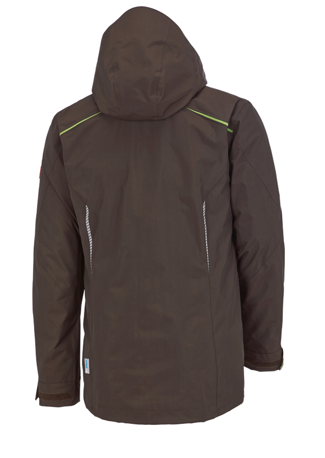 Secondary image 3 in 1 functional jacket e.s.motion 2020, men's chestnut/seagreen