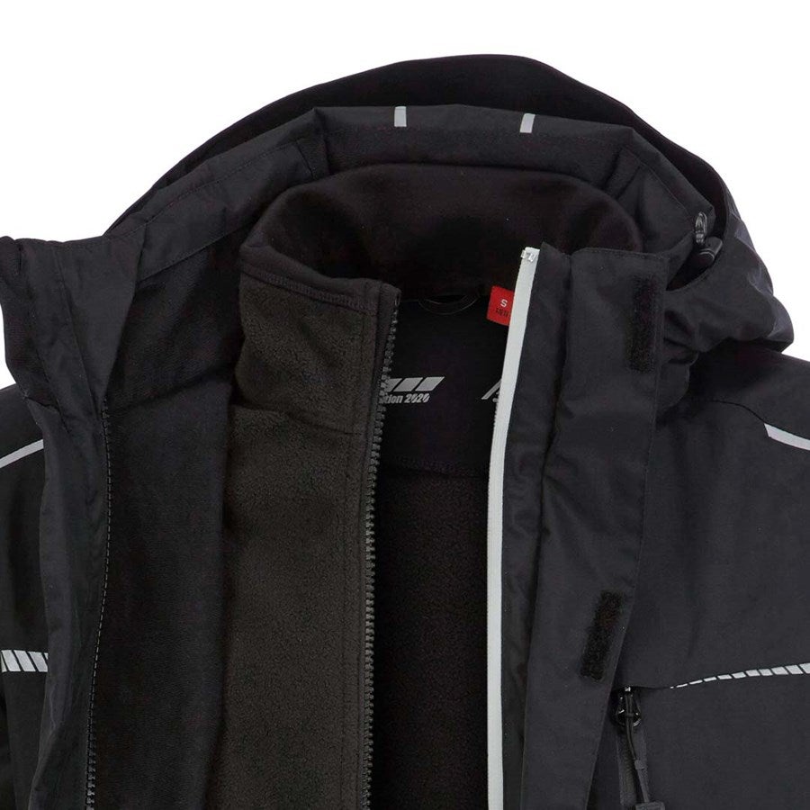 Detailed image 3 in 1 functional jacket e.s.motion 2020, men's black/platinum