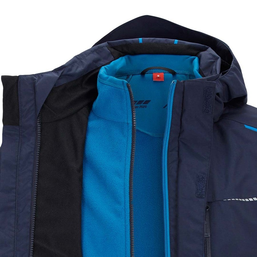 Detailed image 3 in 1 functional jacket e.s.motion 2020, men's navy/atoll