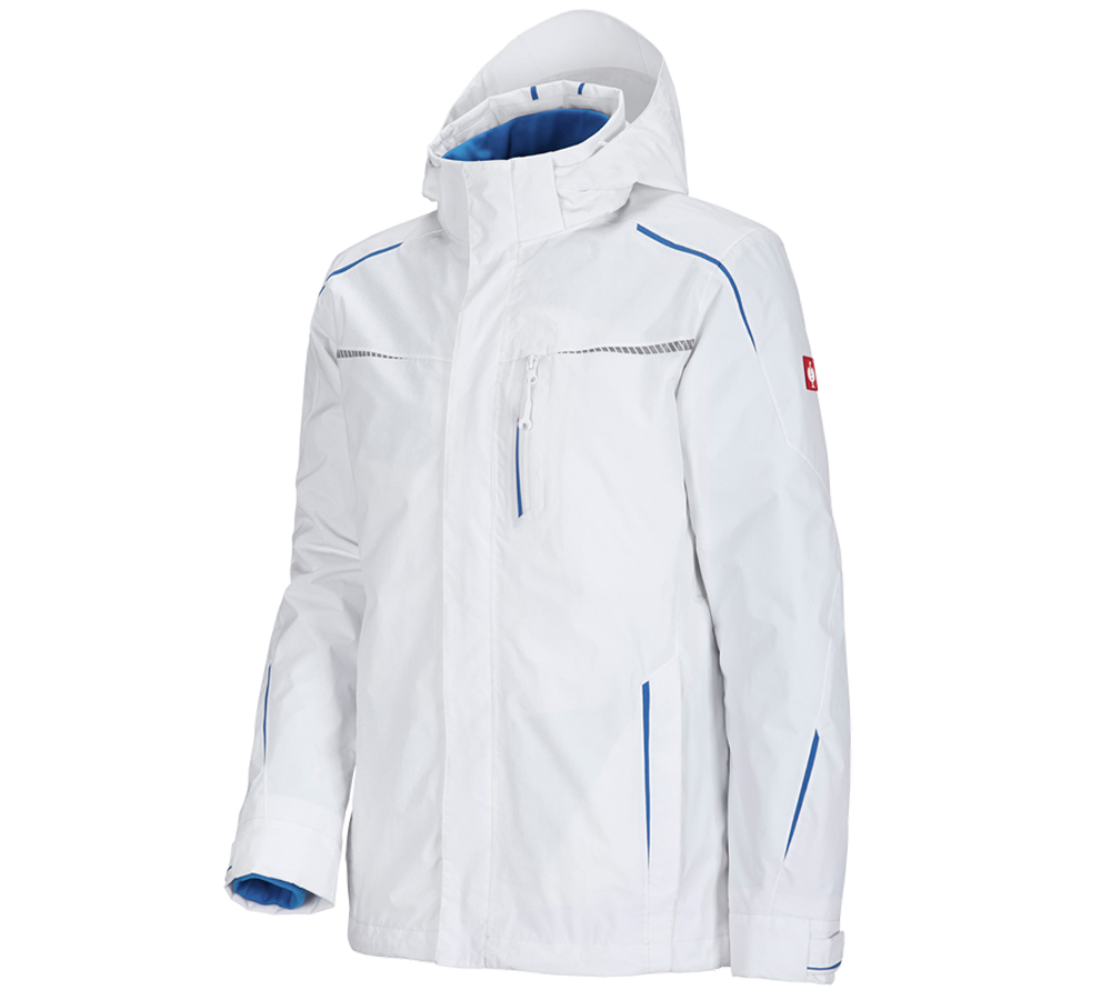Primary image 3 in 1 functional jacket e.s.motion 2020, men's white/gentianblue