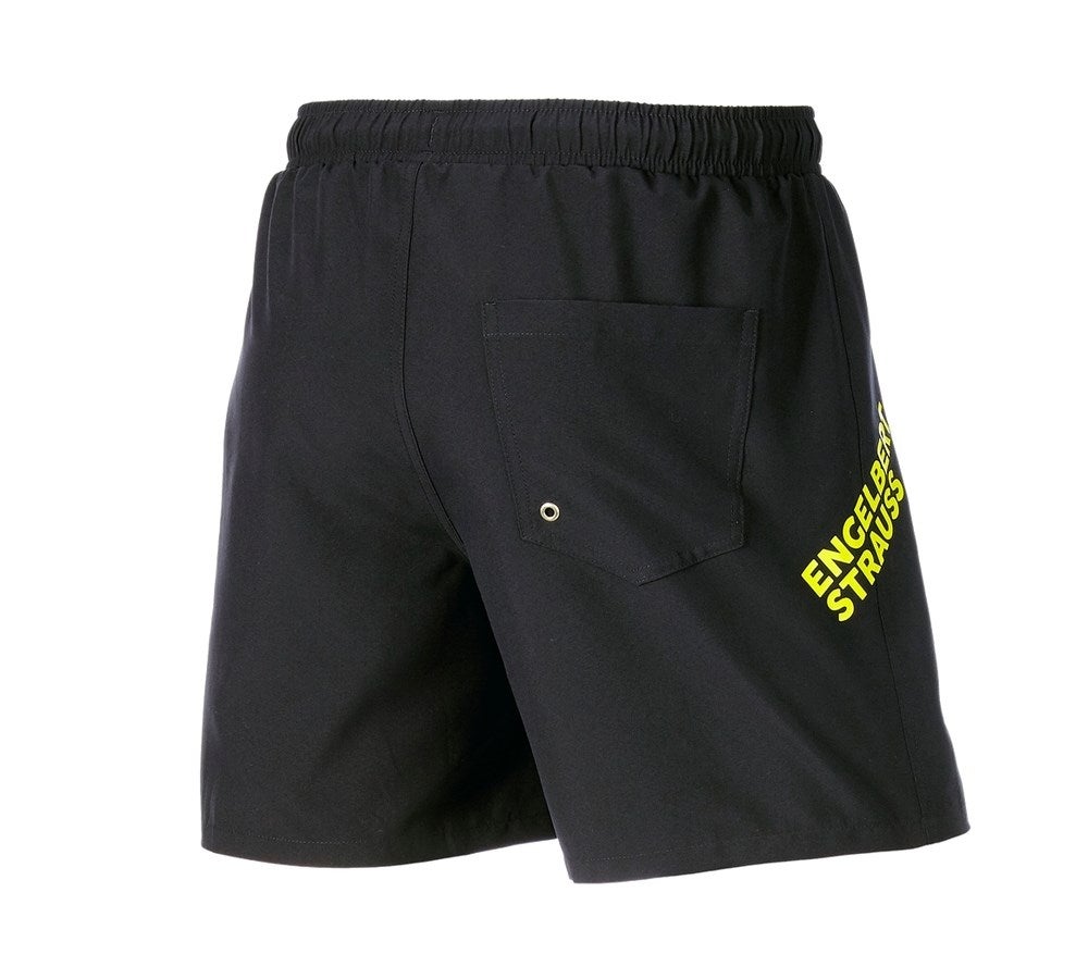 Secondary image Bathing shorts e.s.trail black/acid yellow