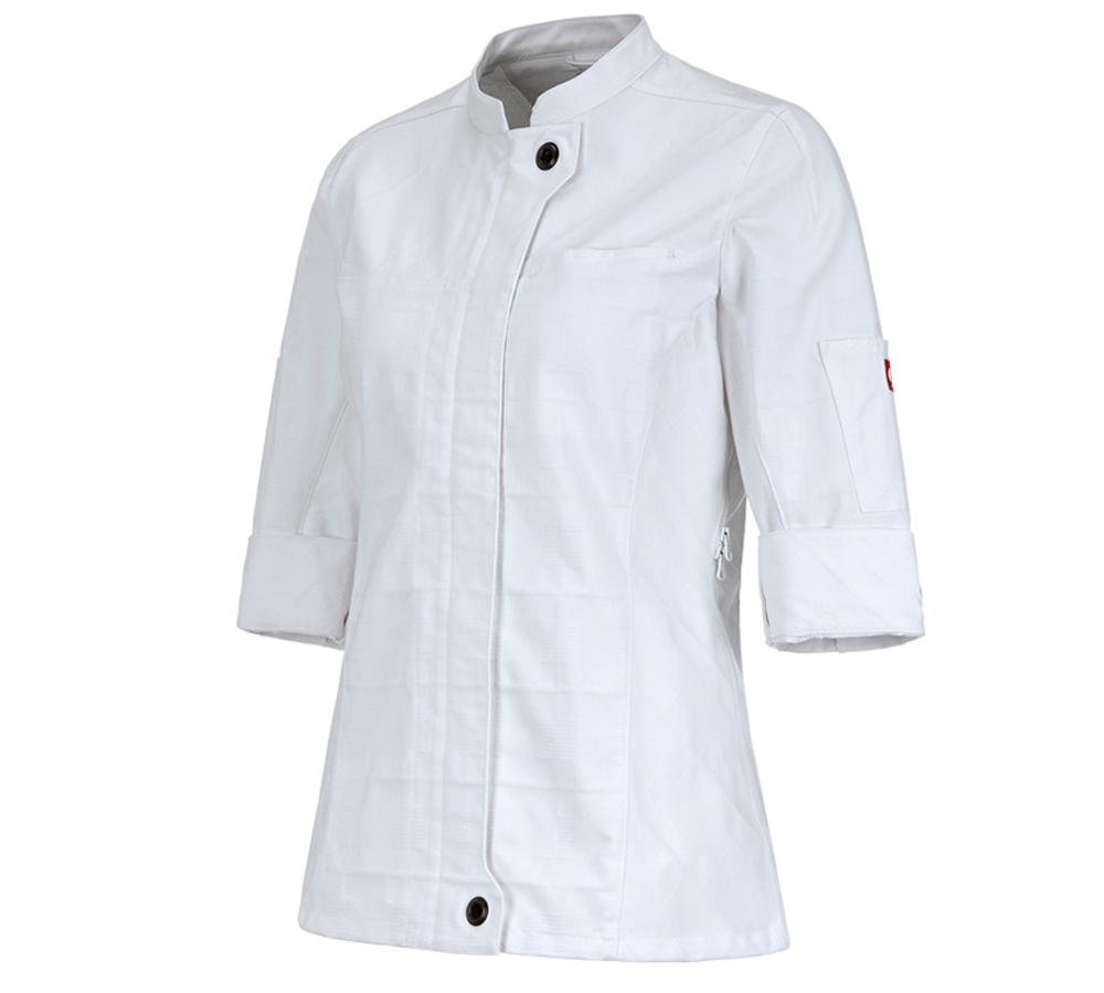 Primary image Work jacket 3/4-sleeve e.s.fusion, ladies' white