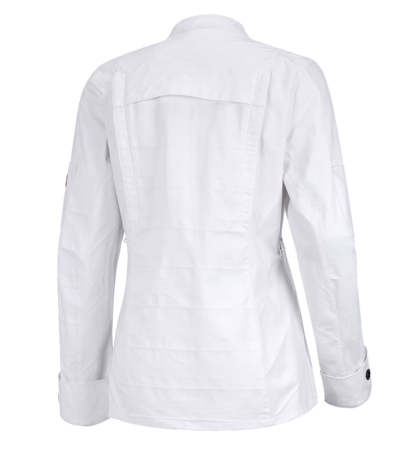 Secondary image Work jacket long sleeved e.s.fusion, ladies' white