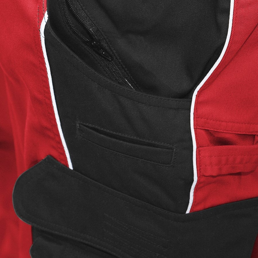 Detailed image Trousers e.s.active red/black