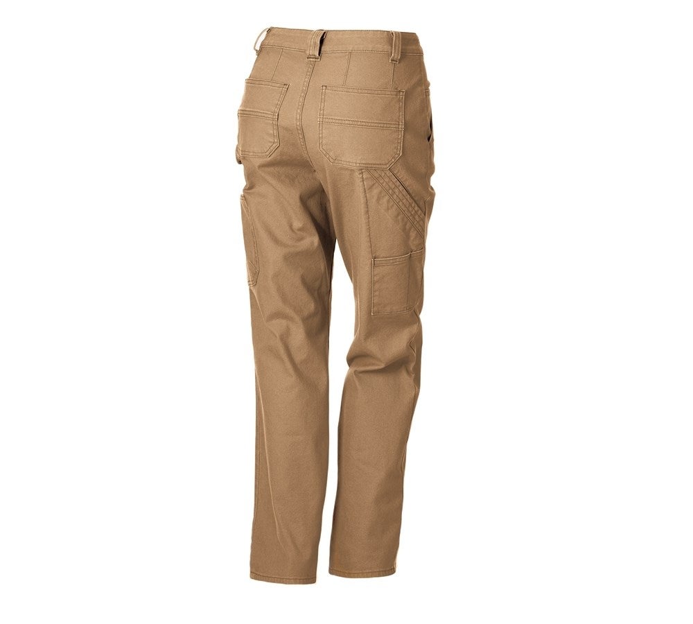 Secondary image Trousers e.s.iconic, ladies' almondbrown