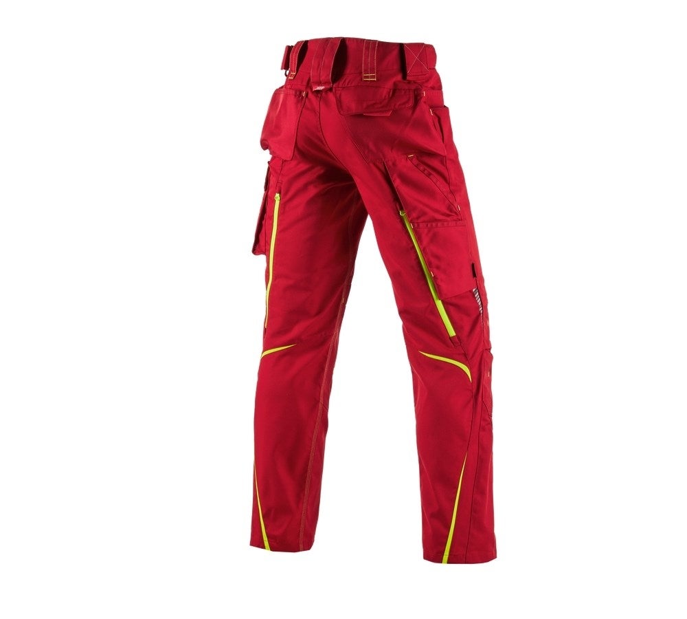 Secondary image Trousers e.s.motion 2020 fiery red/high-vis yellow