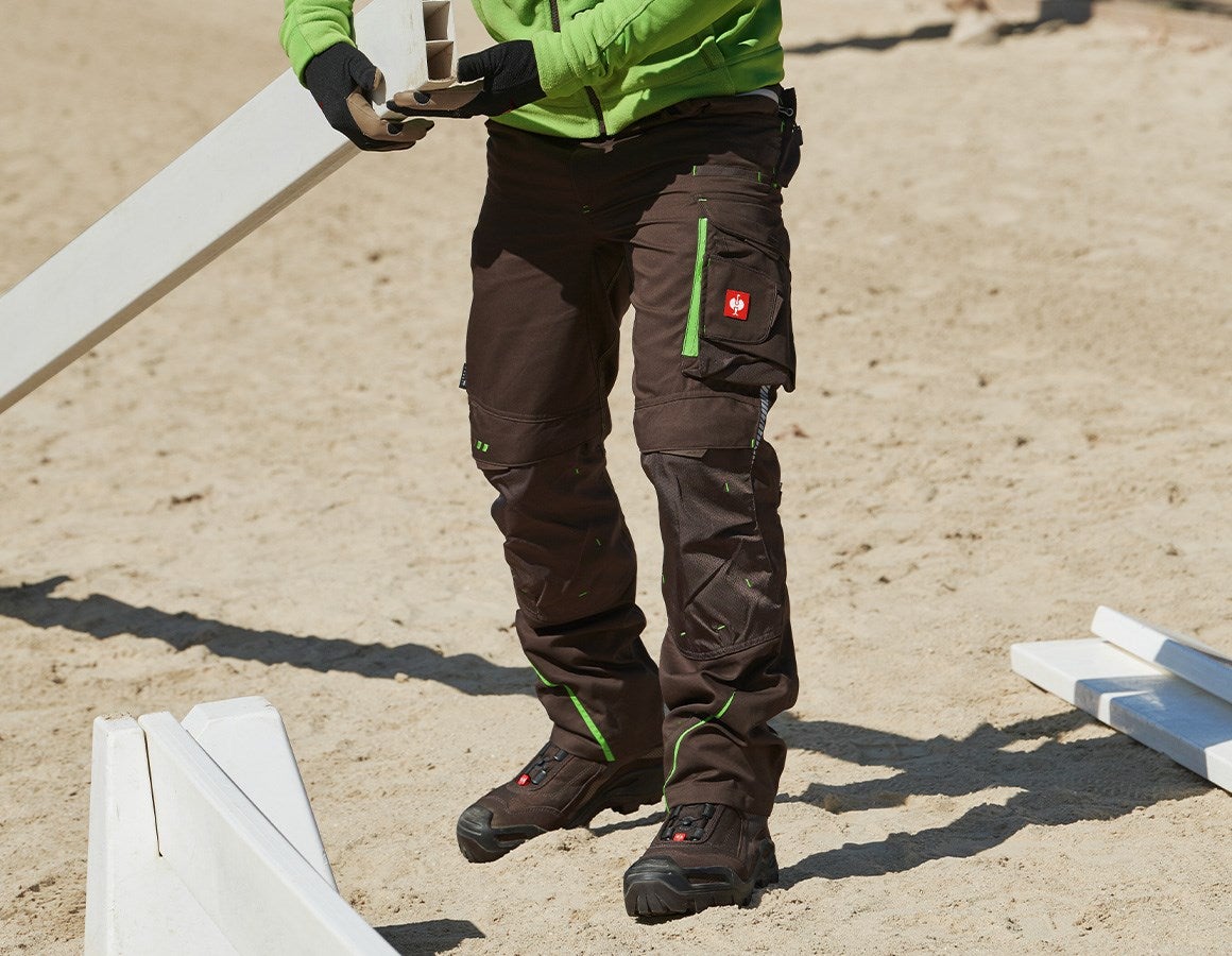 Main action image Trousers e.s.motion 2020 chestnut/seagreen