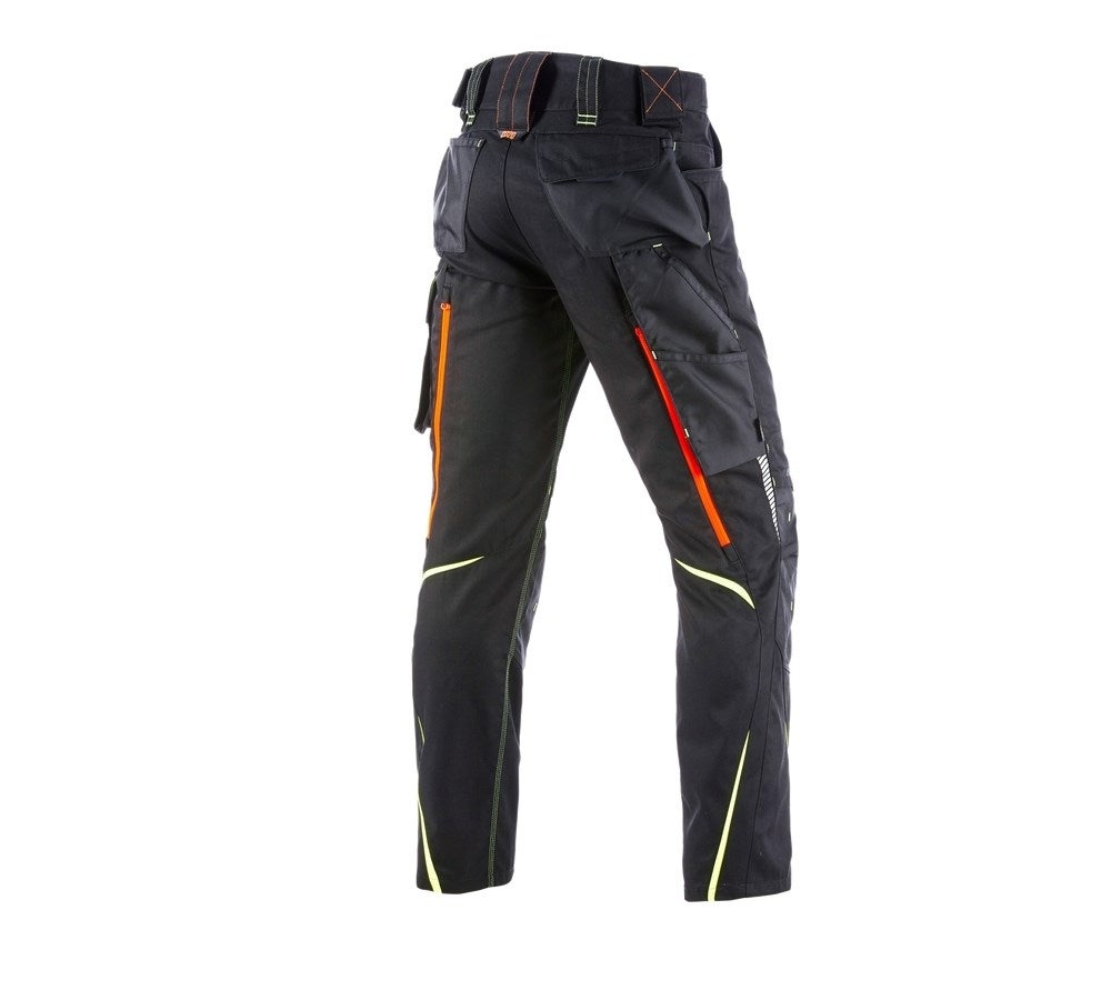 Secondary image Winter trousers e.s.motion 2020, men´s black/high-vis yellow/high-vis orange