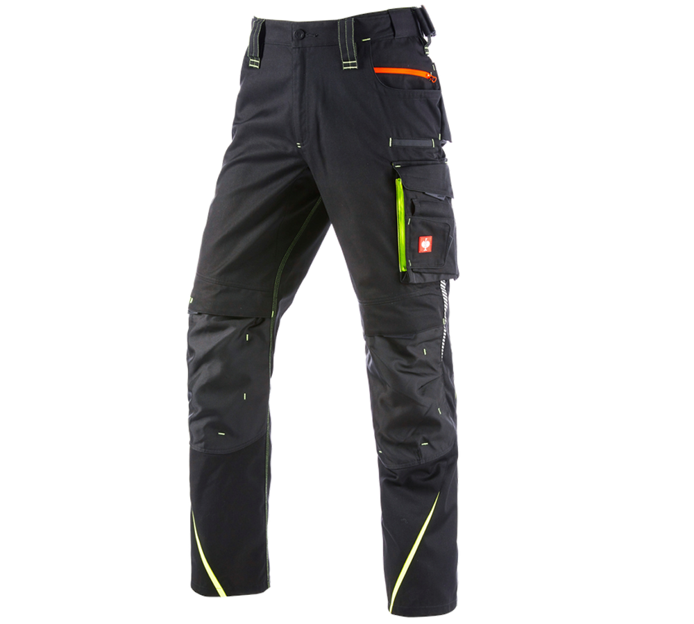 Primary image Winter trousers e.s.motion 2020, men´s black/high-vis yellow/high-vis orange