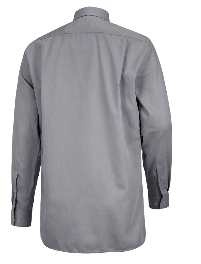 Secondary image Business shirt e.s.comfort, long sleeved grey melange