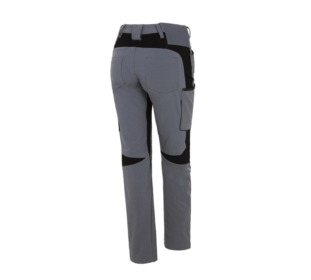Secondary image Cargo trousers e.s.vision stretch, ladies' grey/black