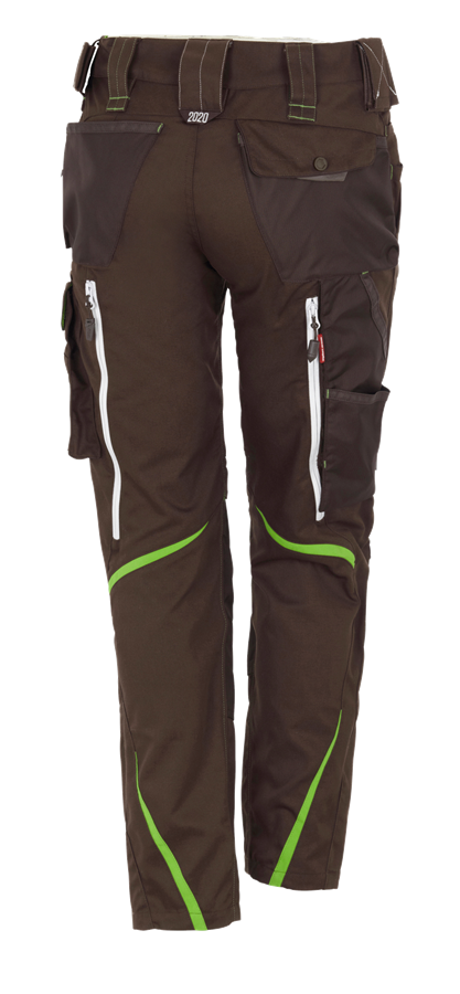 Secondary image Ladies' trousers e.s.motion 2020 winter chestnut/seagreen