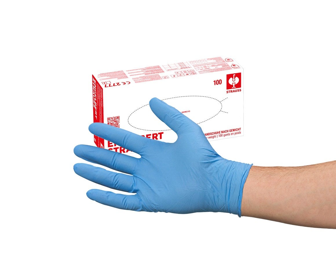 Additional image 1 Disposable nitrile gloves, powder-free blue