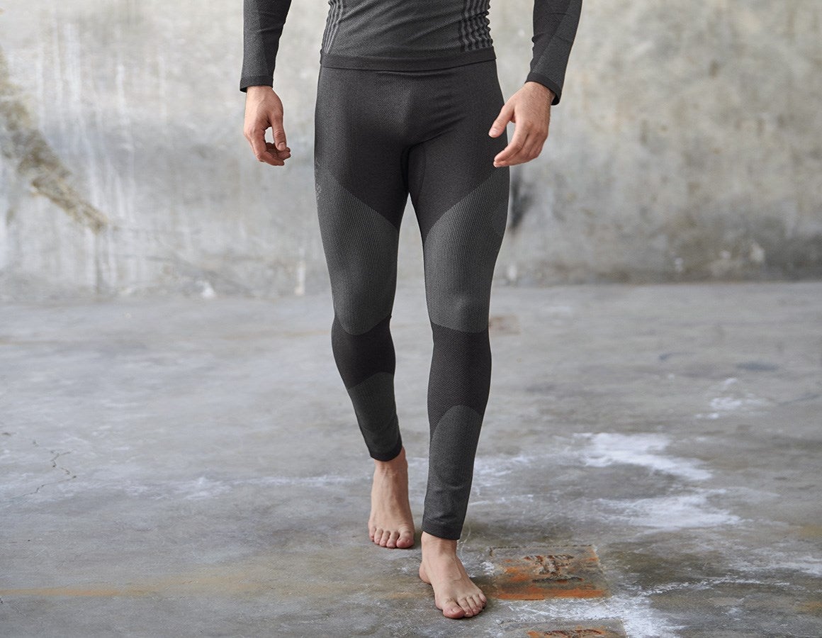 Main action image Functional long-pants e.s.trail seamless-warm black/basaltgrey