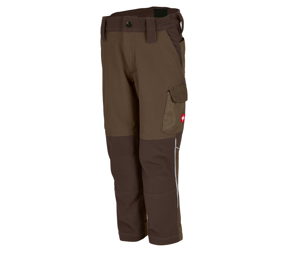 Primary image Funct. cargo trousers e.s.dynashield, children's hazelnut/chestnut