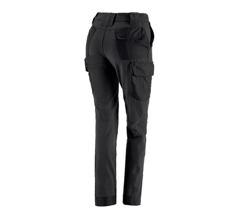 Secondary image Funct. cargo trousers e.s.dynashield solid, ladies black