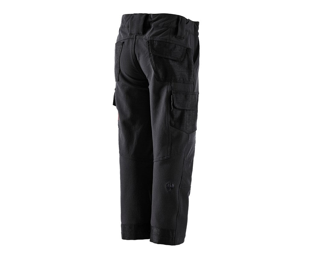 Secondary image Funct.cargo trousers e.s.dynashield solid,child. black