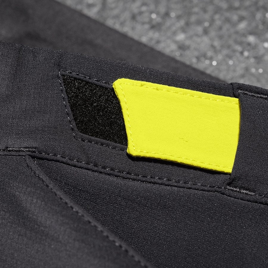 Detailed image Functional trousers e.s.trail, children's black/acid yellow