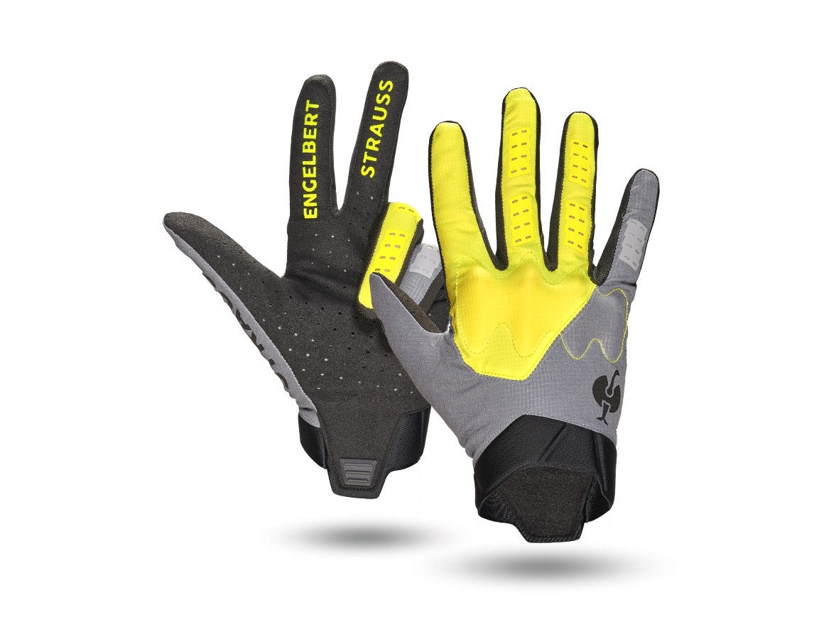 Primary image Gloves e.s.trail, light acid yellow/basaltgrey/black