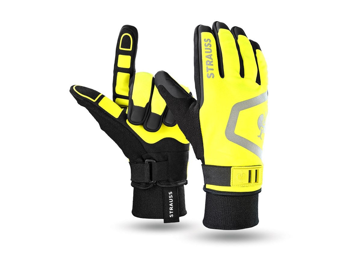 Primary image Gloves e.s.trail winter black/acid yellow