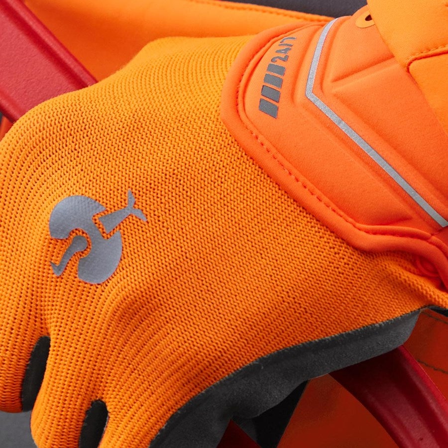 Detailed image Hybrid gloves e.s.motion 24/7 high-vis orange/anthracite