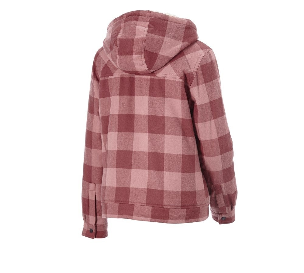 Secondary image Check-hooded jacket e.s.iconic, ladies' quartz pink/oxidred