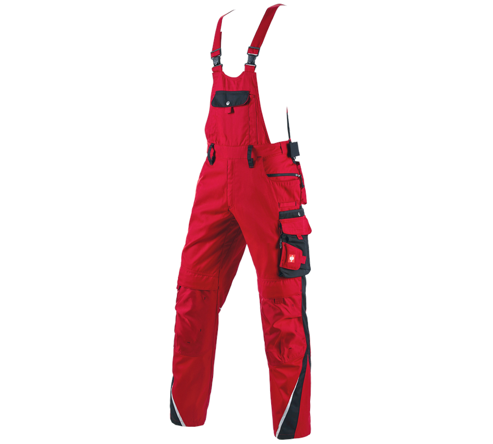 Primary image Bib & brace e.s.motion red/black