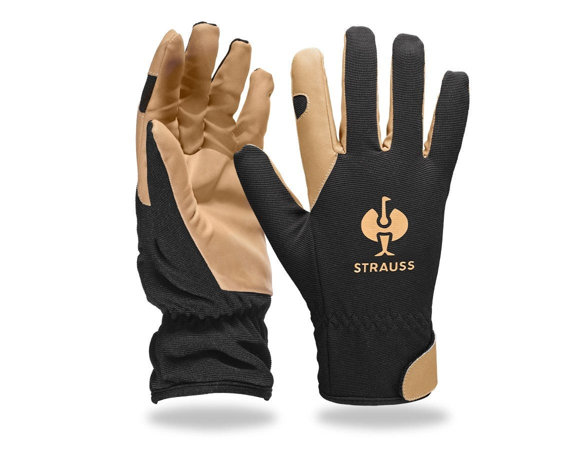 Primary image Assembly winter gloves Intense light black/brown