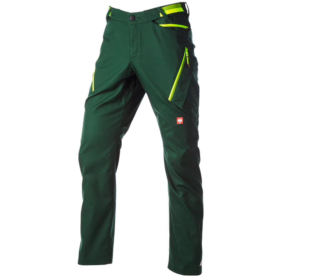 Primary image Multipocket trousers e.s.ambition green/high-vis yellow