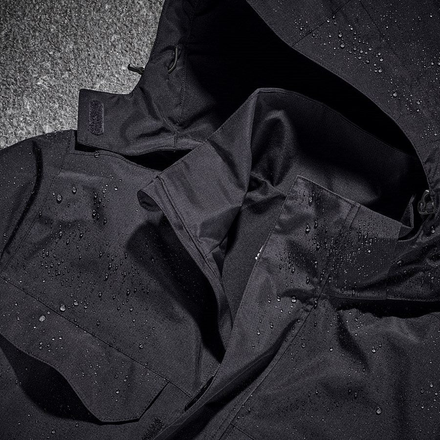 Detailed image Rain jacket e.s.concrete black