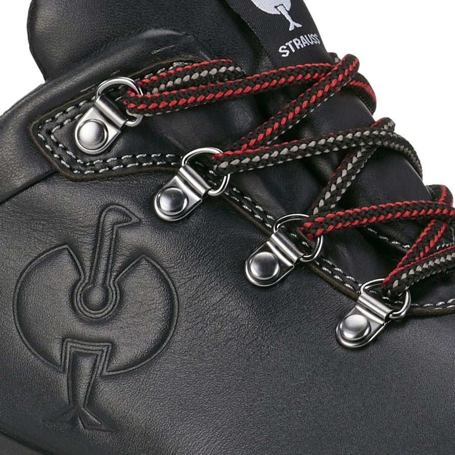 Detailed image S3 Safety shoes e.s. Umbriel II low black/straussred