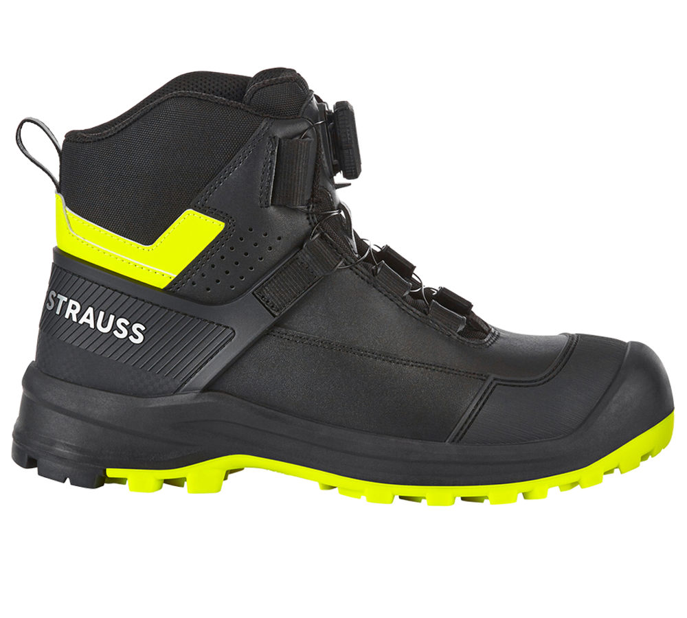 Primary image S3 Safety boots e.s. Sawato mid black/high-vis yellow