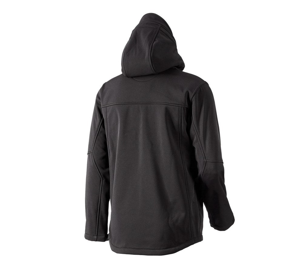 Secondary image Softshell hooded jacket Aspen black