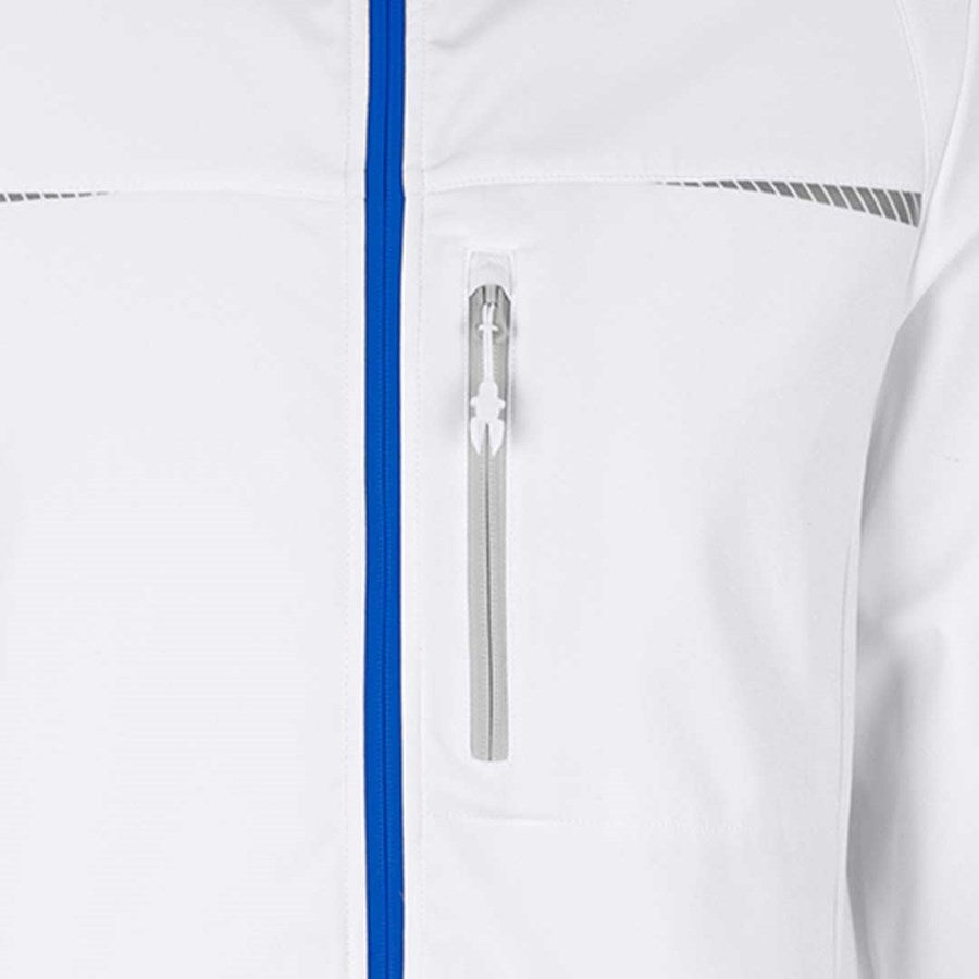 Detailed image Softshell jacket e.s.motion 2020 white/gentianblue