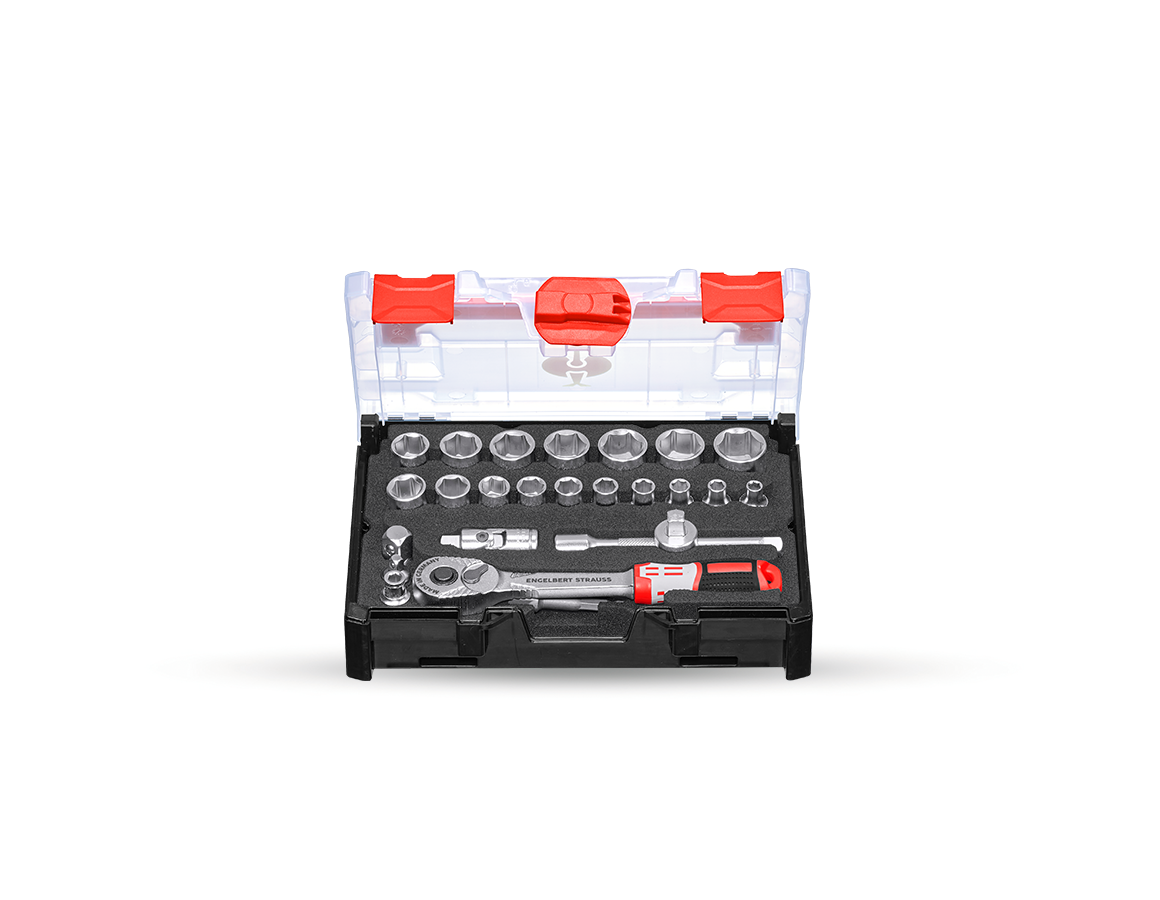 Primary image Socket wrench set pro 3/8 in STRAUSSbox mini 