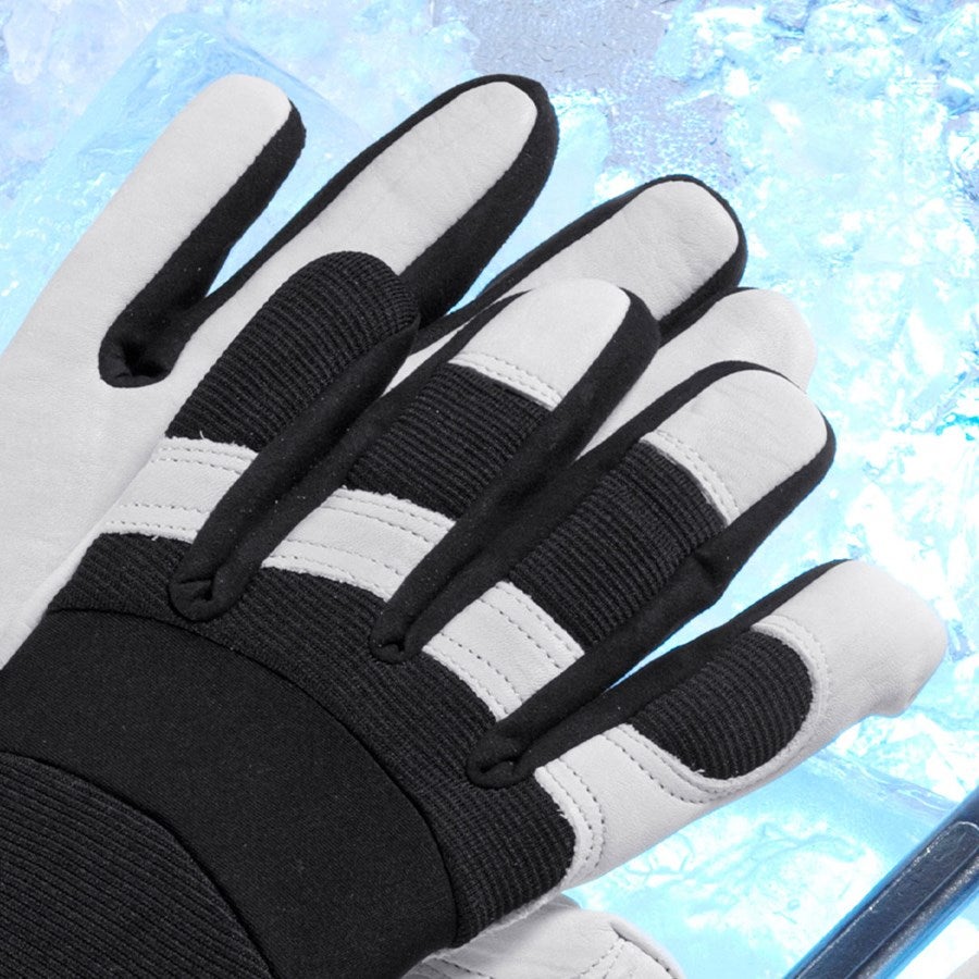 Detailed image Full leather assembly gloves Ice 7