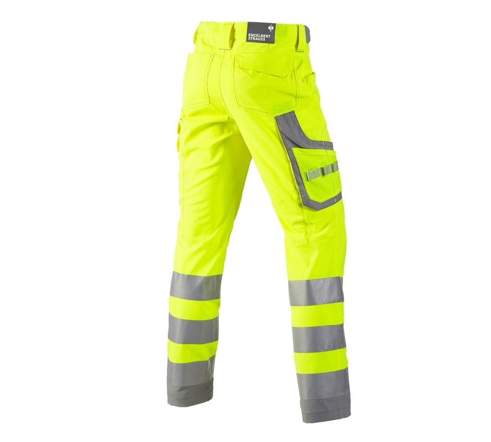 Secondary image High-vis cargo trousers e.s.concrete high-vis yellow/pearlgrey