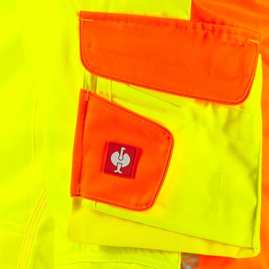 Detailed image High-vis trousers e.s.motion 2020 winter high-vis yellow/high-vis orange