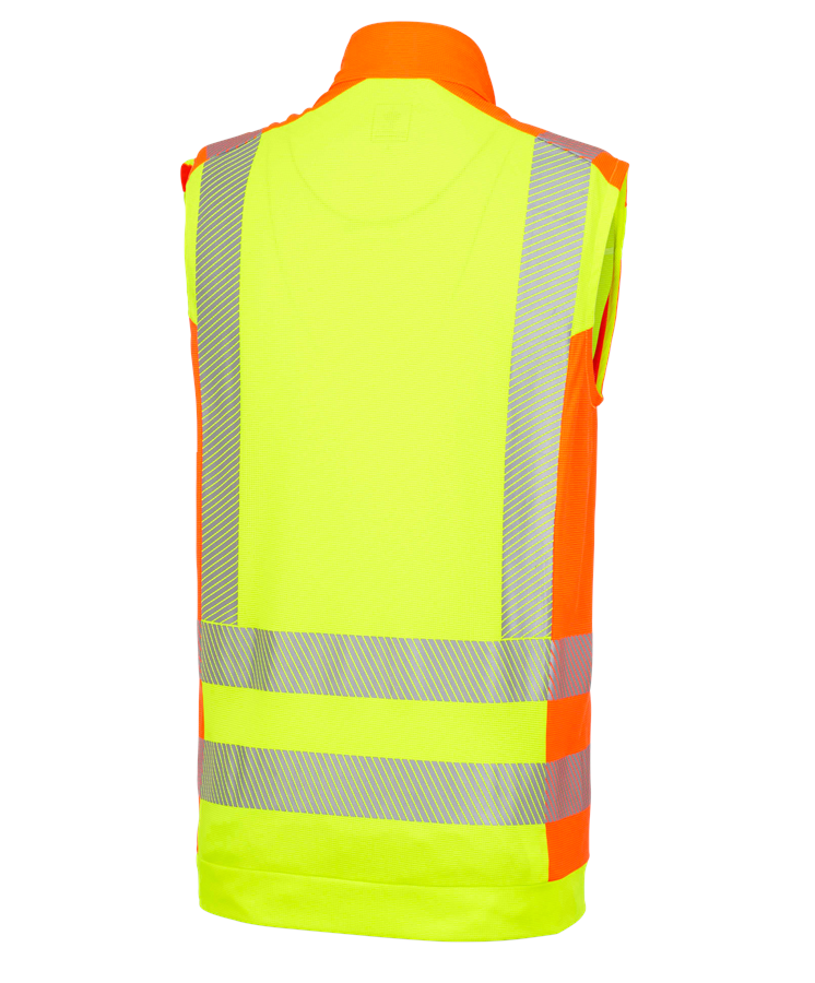 Secondary image High-vis functional bodywarmer e.s.motion 2020 high-vis yellow/high-vis orange