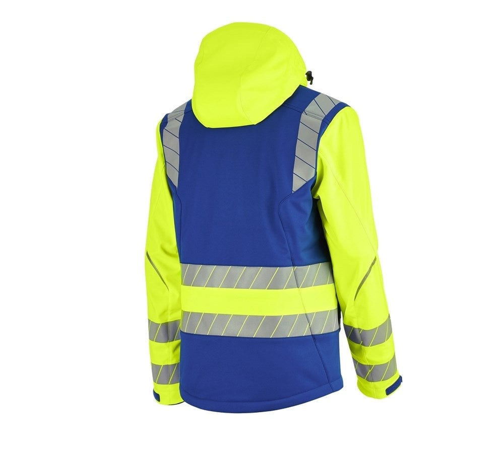 Secondary image High-vis winter softshell jacket e.s.motion 24/7 royal/high-vis yellow