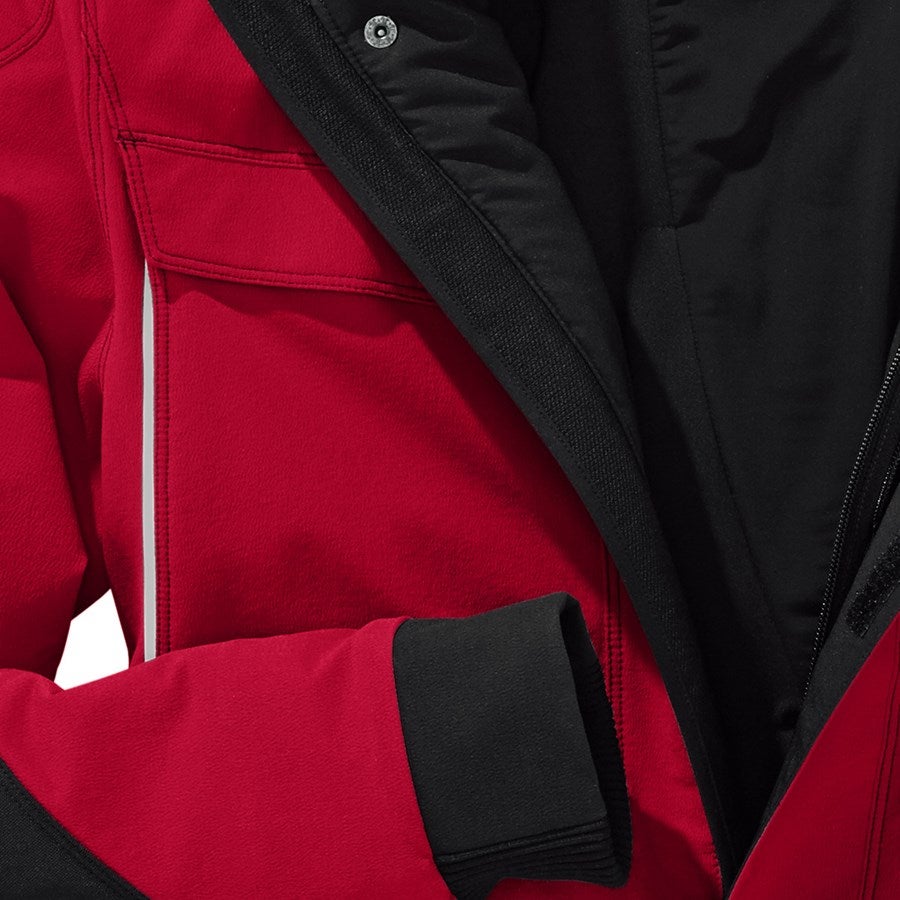 Detailed image Winter functional jacket e.s.dynashield fiery red/black