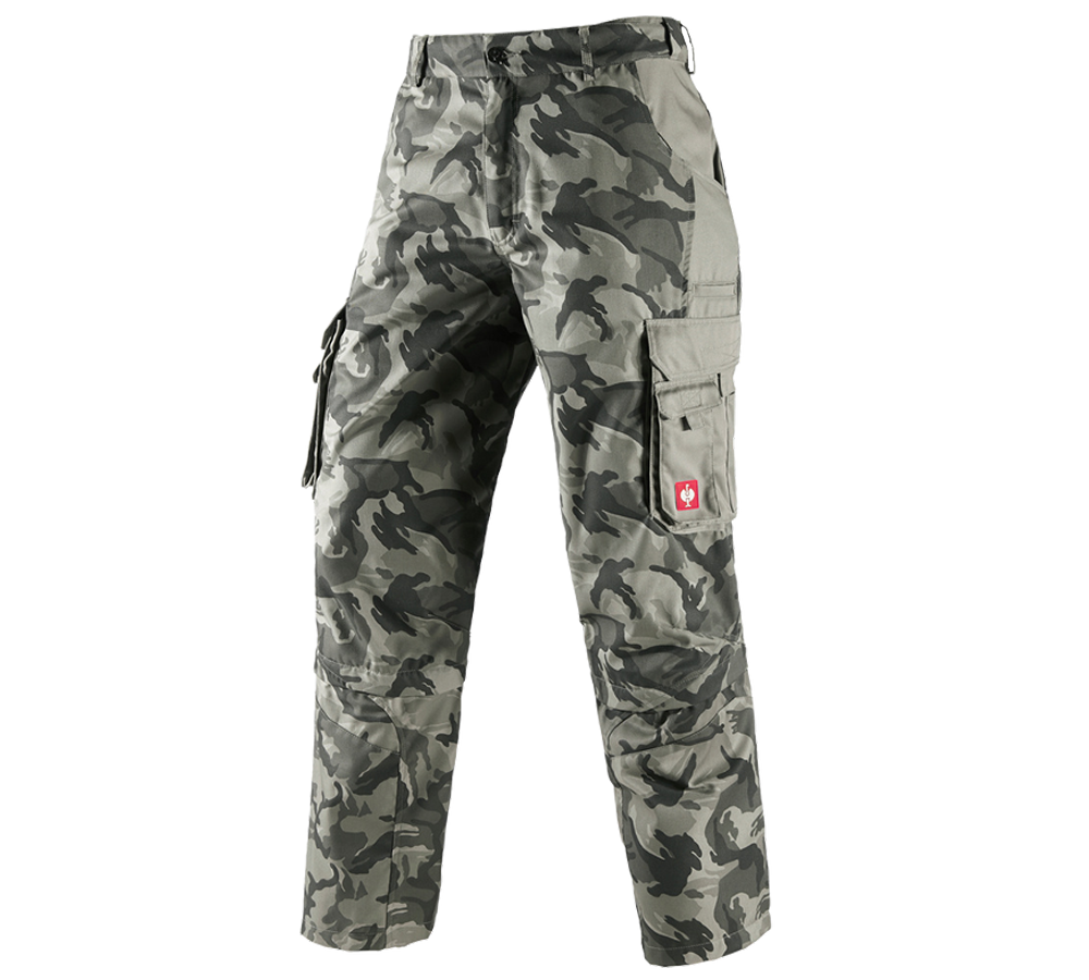 Primary image Zip off trousers e.s. camouflage camouflage stonegrey