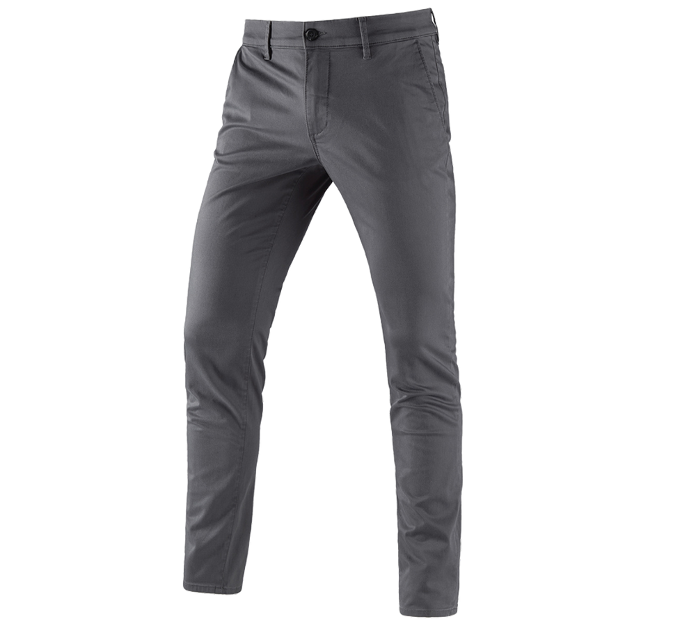 Primary image e.s. 5-pocket work trousers Chino anthracite