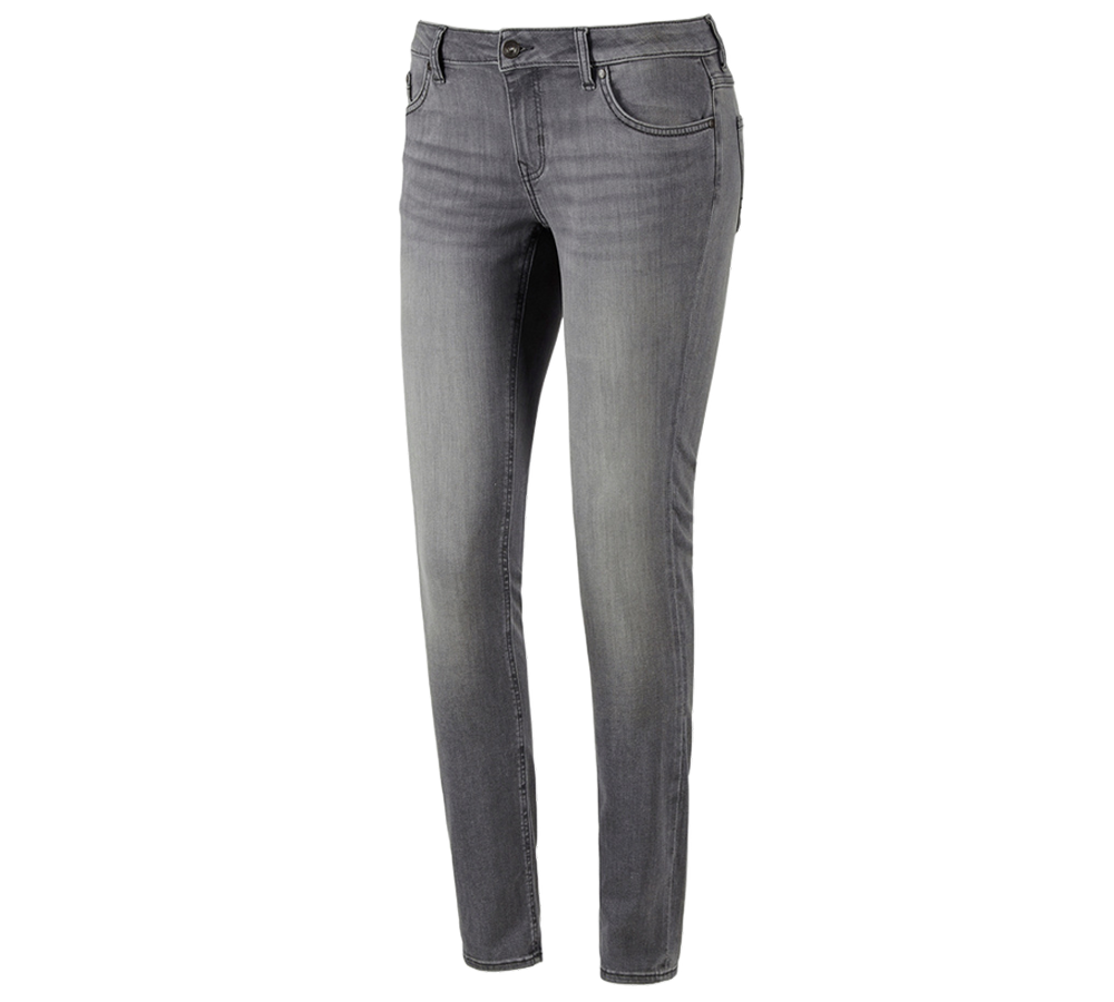 Primary image e.s. 5-pocket stretch jeans, ladies' graphitewashed