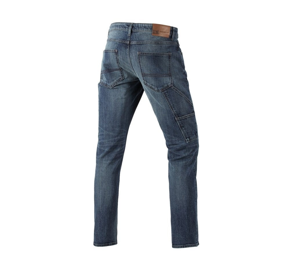 Secondary image e.s. 5-pocket stretch jeans with ruler pocket mediumwashed