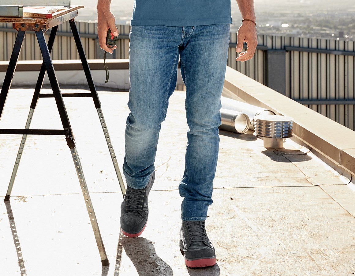 Main action image e.s. 5-pocket stretch jeans, slim stonewashed