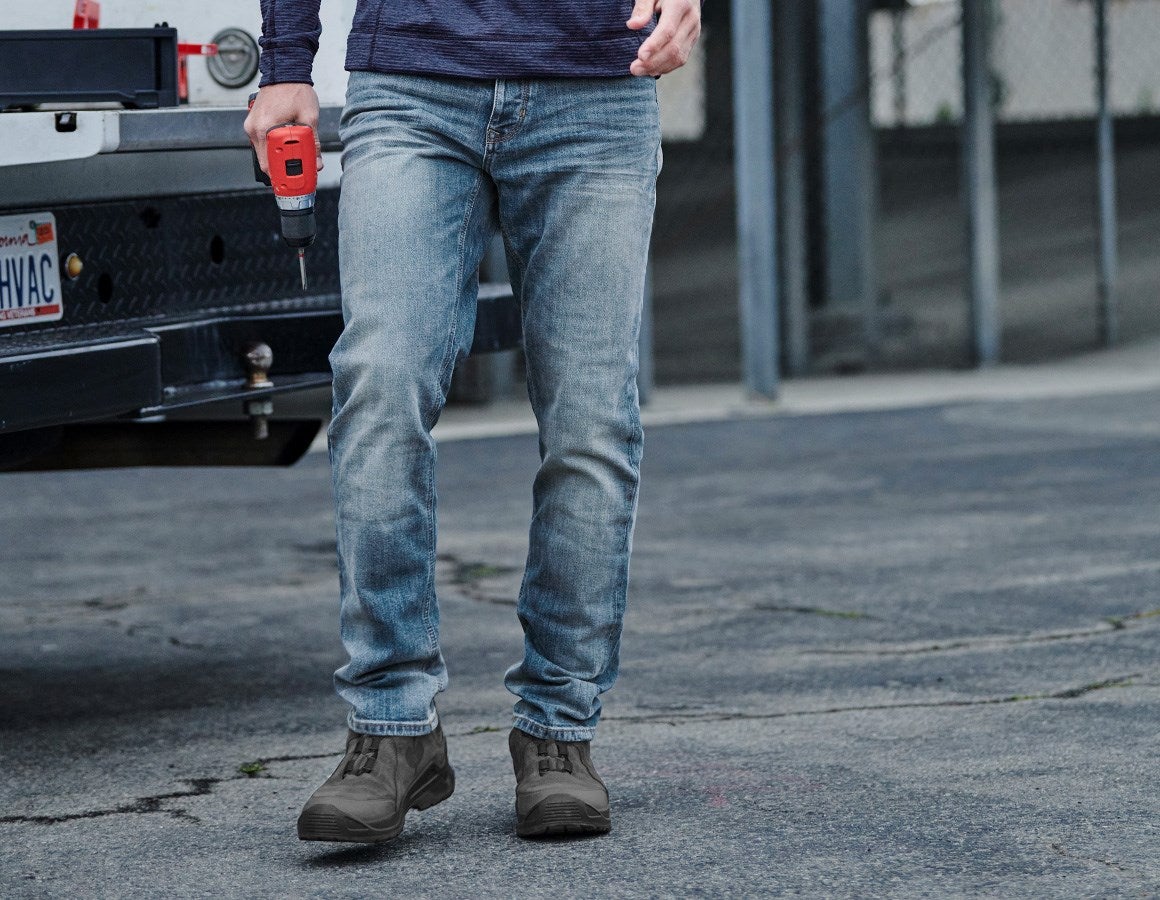 Main action image e.s. 5-pocket stretch jeans, slim stonewashed