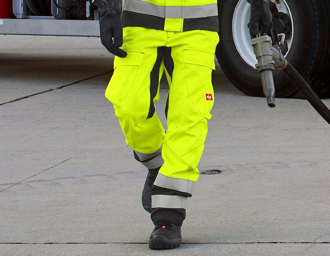 Main action image e.s. Trousers multinorm high-vis high-vis yellow/black