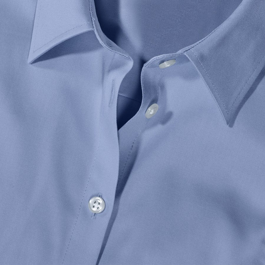 Detailed image e.s. Business blouse cotton str. lad. regular fit frostblue