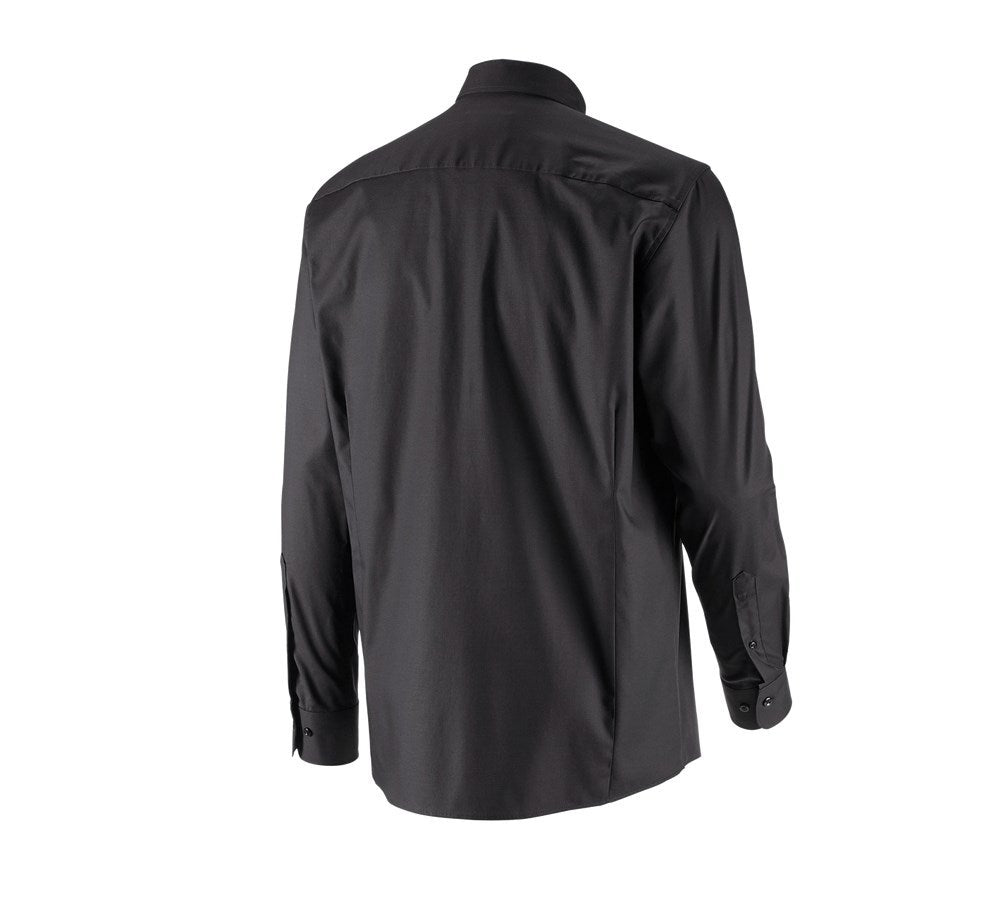 Secondary image e.s. Business shirt cotton stretch, comfort fit black